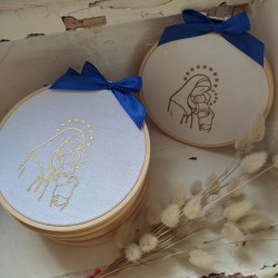 Tambour déco Vierge dorée - L'aCroche